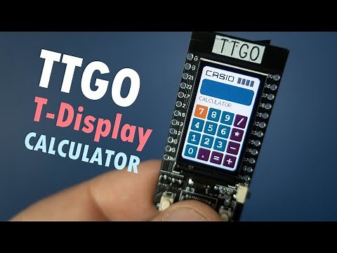 ESP32 Calculator TTGO T-Display Board