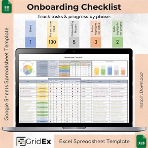 New Hire Onboarding Checklist: HR Spreadsheet Template (excel & Google Sheets) - Etsy