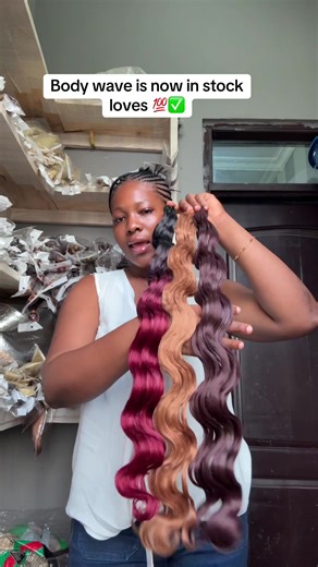 Body wave is now in stock ooo We’re just a dm away 🤗 #ghanatiktok🇬🇭 #hairextensions #bodywavebraids #braids