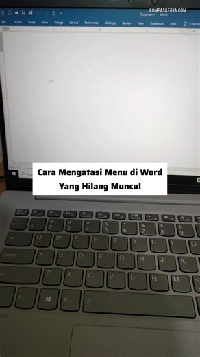 Cara mengatasi menu di word yang hilang muncul #mswordtips #tutorialword