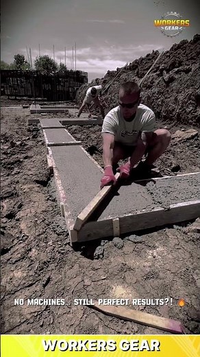Smart Concrete Finishing Technique Using Manual Screeding for Perfectly Level Foundations