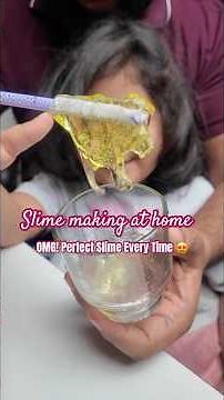 How to Make Slime at Home (Easy & Safe DIY! Step by step) #ytshorts #shorts #slime #fyp #viral
