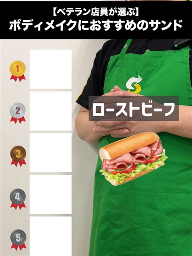 サブウェイおすすめサンドイッチランキング