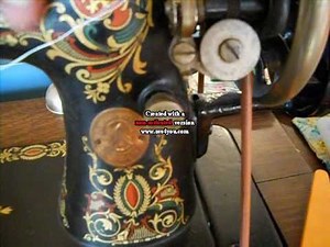 Winding A Bobbin on a Singer Model 66-1 or 66-3