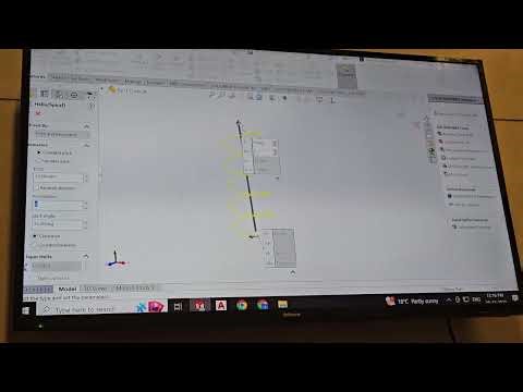 2. Helix and spiral command in #solidworks