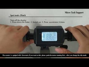 Trottinette électrique Micro Merlin | Comment changer les modes