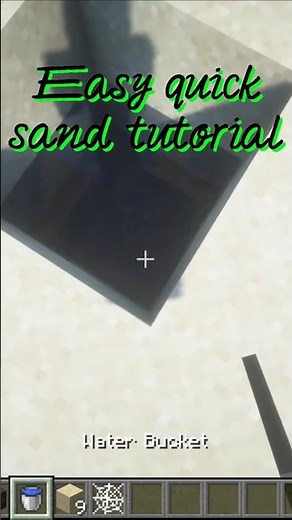 Easy quicksand tutorial #minecraft
