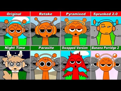 All Oren in Sprunki incredibox | From Sprunki Original vs Sprunki Retake vs Sprunki Pyramixed vs...