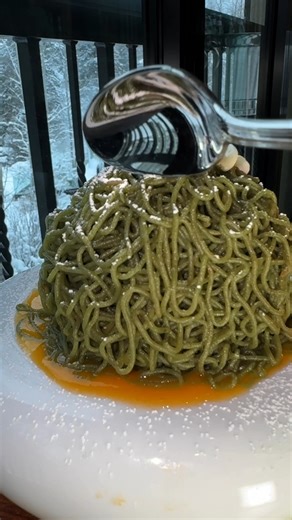 1.3M views · 1.3K reactions | The "Mont Blanc" dessert may have been created in 19th-century Paris, but this matcha version with a green tea chestnut cream and plum compote stole our hearts. (Amazing, Makoto Vail!) #FoodNetworkFinds | Food Network | Facebook