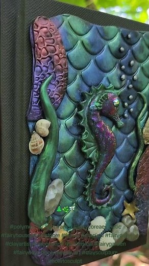 Create Your Own MAGICAL Sea Horse Journal Cover with Polymer Clay!