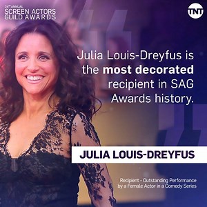 Nine Actors® now belong to Julia Louis-Dreyfus. Congratulations! #sagawards | The Actor Awards