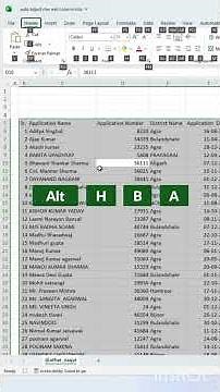 Excel Table Format use Macro Function #excel