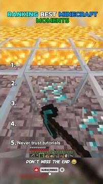 Top 5 best minecraft moments #minecraft #gaming #memes