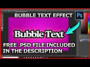 PHOTOSHOP TUTORIALS : Bubble Text Effect In Photoshop 💭🎈▶️💻