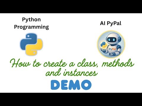 78. Demo of creating a class, methods and instances #python #objectorienteddesign #pythonprogramming