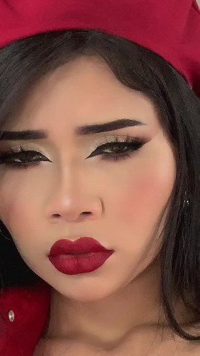 Stylish Red Hat and Outfit Showcase