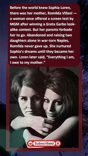How Sophia Loren’s Mother Turned Her Own Broken Dream Into a Legend the World Would Never Forget