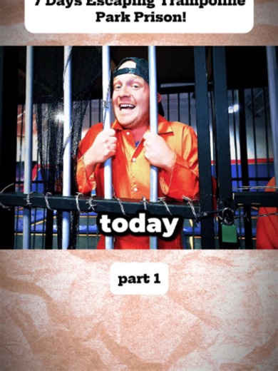 7 Days Escaping Trampoline Park Prison! part 1 | trampoline park