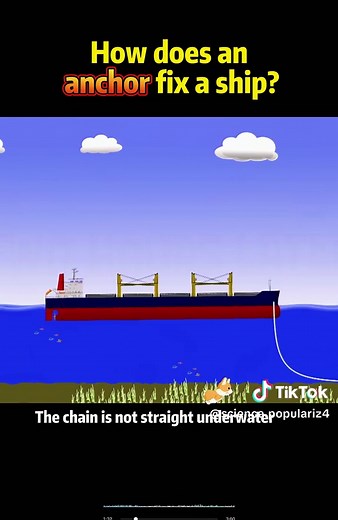 How does the anchor fix the ship?⚓️⚓️#usa🇺🇸 #science #konwledge