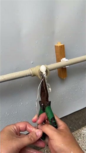 Use a temporary cover to make it easier to install the faucet cover #shorts