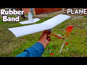 How To Make Rubber Band Powered Plane | Rubber Band Airplane | Rubber Band Aeroplane