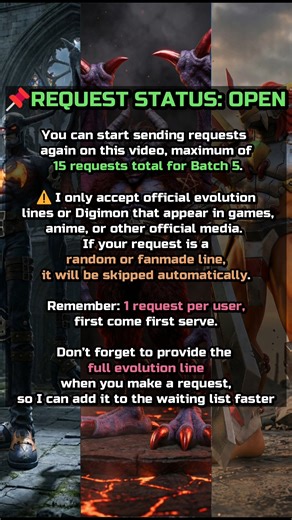 ZL Creations on Instagram: "📌 REQUEST CLOSED – Batch 6 🔔 Reminder: If you already made a request but don’t see it in the list, please reply to this comment with your line again, I might have missed it. If your request is already in the list, please double check your evolution route to make sure I didn’t key it in wrongly. Due to the high number of requests coming in, I don’t have enough time to check each correct evolution line one by one. REQUEST WAITING LIST – BATCH 6 (FINAL UPDATED & VERIFI