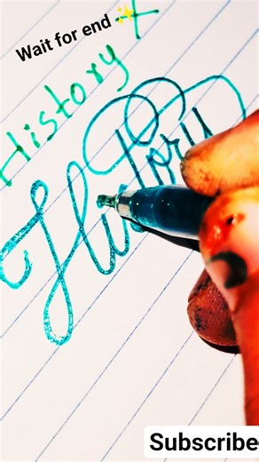 "History" #calligraphy #lettering #shorts #shortsfeed #youtubeshorts