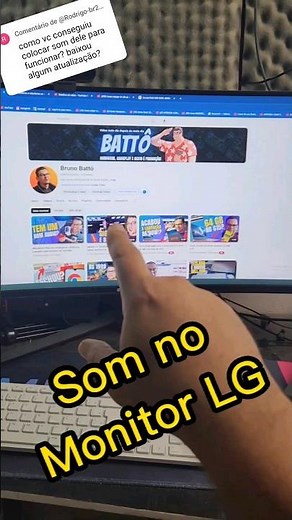 Como botar som no Monitor LG ultrawild de 34 polegadas usando o Dell G15