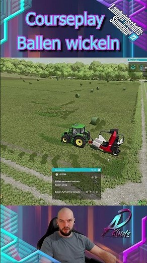LS22 Ballen wickeln Courseplay Tutorial #farmingsimulator22 #courseplay