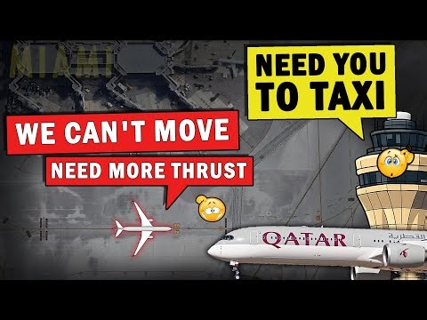 Qatar Pilots UNABLE to Move Aircraft | Controller Won't Understand