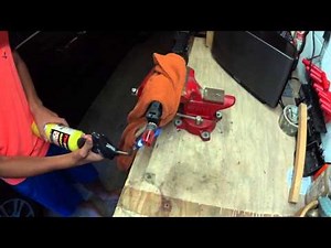 How to remove a glued metal flashhider