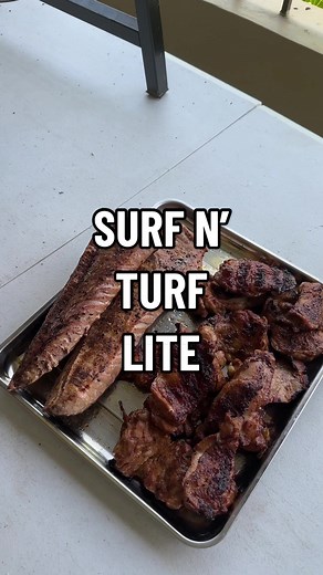 Easy Surf n' Turf Lite Recipe by Chef Marky - Gripostock