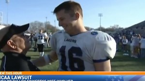 Widow of GVSU quarterback sues NCAA over death of Cullen Finnerty