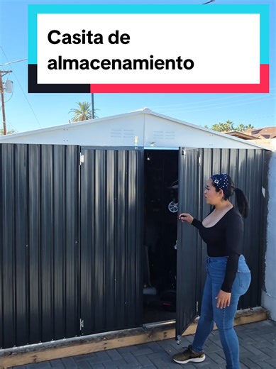 VIWAT Outdoor Storage Shed with #storage #shed #almacenamiento #casitadealmacenamiento #tiktokshopcreatorpicks