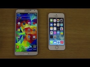 Samsung Galaxy Note 3 Android 4.4 KitKat vs. iPhone 5S iOS 7.1 Final - Browser Speed Comparison Test