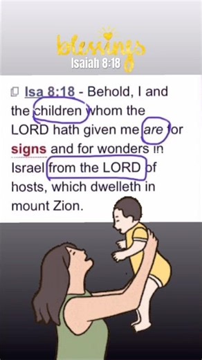 🕊️ Signs • Wonders • Isaiah 8:18 • KJV Bible Verse