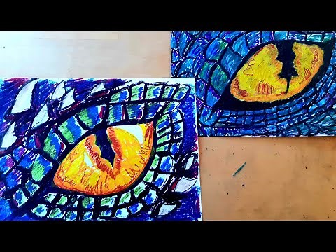 How to draw a Dragon's Eye .