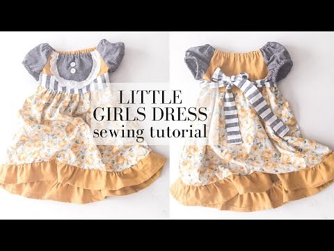 Toddler Dress Pattern | EASY SEWING TUTORIAL