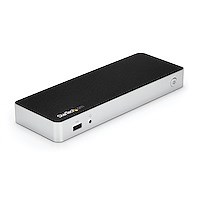 ドッキングステーション／USB Type-C接続／USB 3.1 Gen 1／デュアルモニター／HDMIまたはDVI／60W USB PD／4x USB-A, 1xUSB-C ハブ／GbE／3.5mm