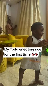 My Toddler eating rice for the first time 💃🏻💃🏻 | Wotowotochukwu Wotoskky