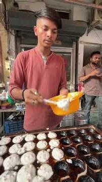 Delhi Ke Famous Paniyaram Appe Making In Huge Quantity At KVS, Old Rajinder Nagar, Delhi | #shorts