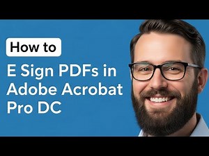 How to E Sign PDFs in Adobe Acrobat Pro DC