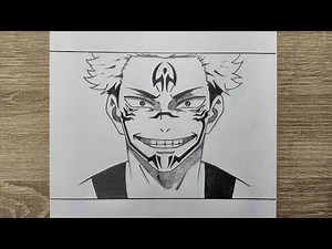 How to draw Sukuna step by step [ Jujutsu Kaisen ]