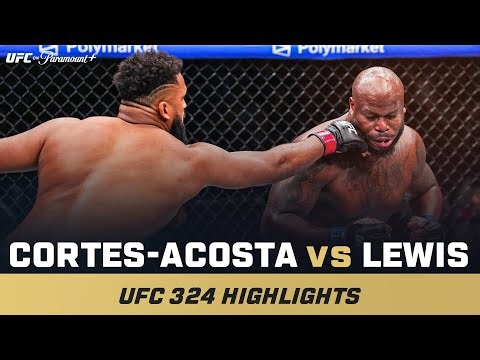 HEAVYWEIGHT FINISH 🚨 | Waldo Cortes-Acosta vs. Derrick Lewis | UFC 324 Mini Fight Highlights