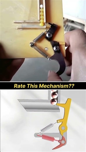 This Simple Mechanical Locking Mechanism Is Genius 🤯 | Rate This Mechanism#shorts