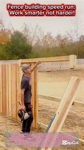 Fence building speed run: Work smarter not harder