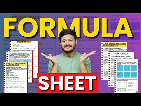 Class 10 Maths Free Cheat Sheet 😍Class 10 Maths Perfect Solution Solution for CBSE 2024 Boards❤️