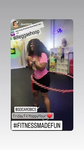 #ReggaeHOOP ⭕️ at #SocaRobics Fitness Studio. Fridays after #Reggaerobics. #Dancehall #HulaHoop #Reggae #Fitness #Cardio #Core #Abs https://www.facebook.com/socarobicsfitness | SocaRobics Fitness Studio