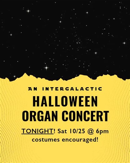 TONIGHT!  Spooky Halloween favorites and intergalactic music from Star Trek, Star Wars, and many more. Free & all-ages! | Trinity Music | Facebook