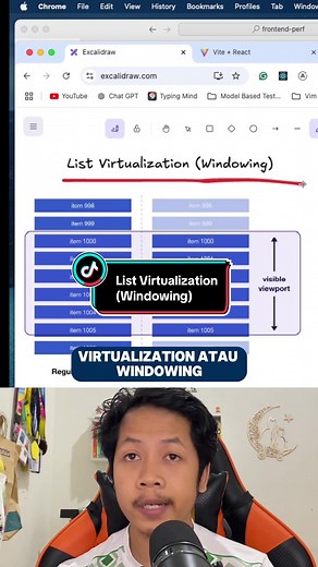 Optimizing Performance with List Virtualization (Windowing) in React